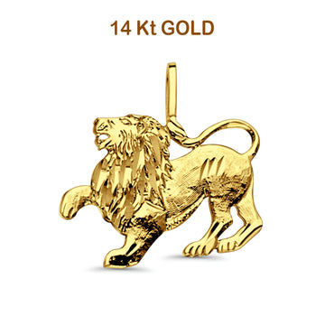 gold lion pendant